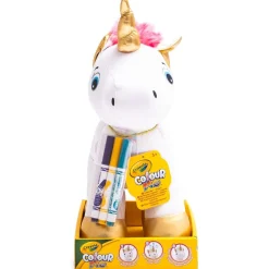 CRAYOLA Arte Y Manualidades*- Peluche Unicornio Colour Me Plush ㅤ