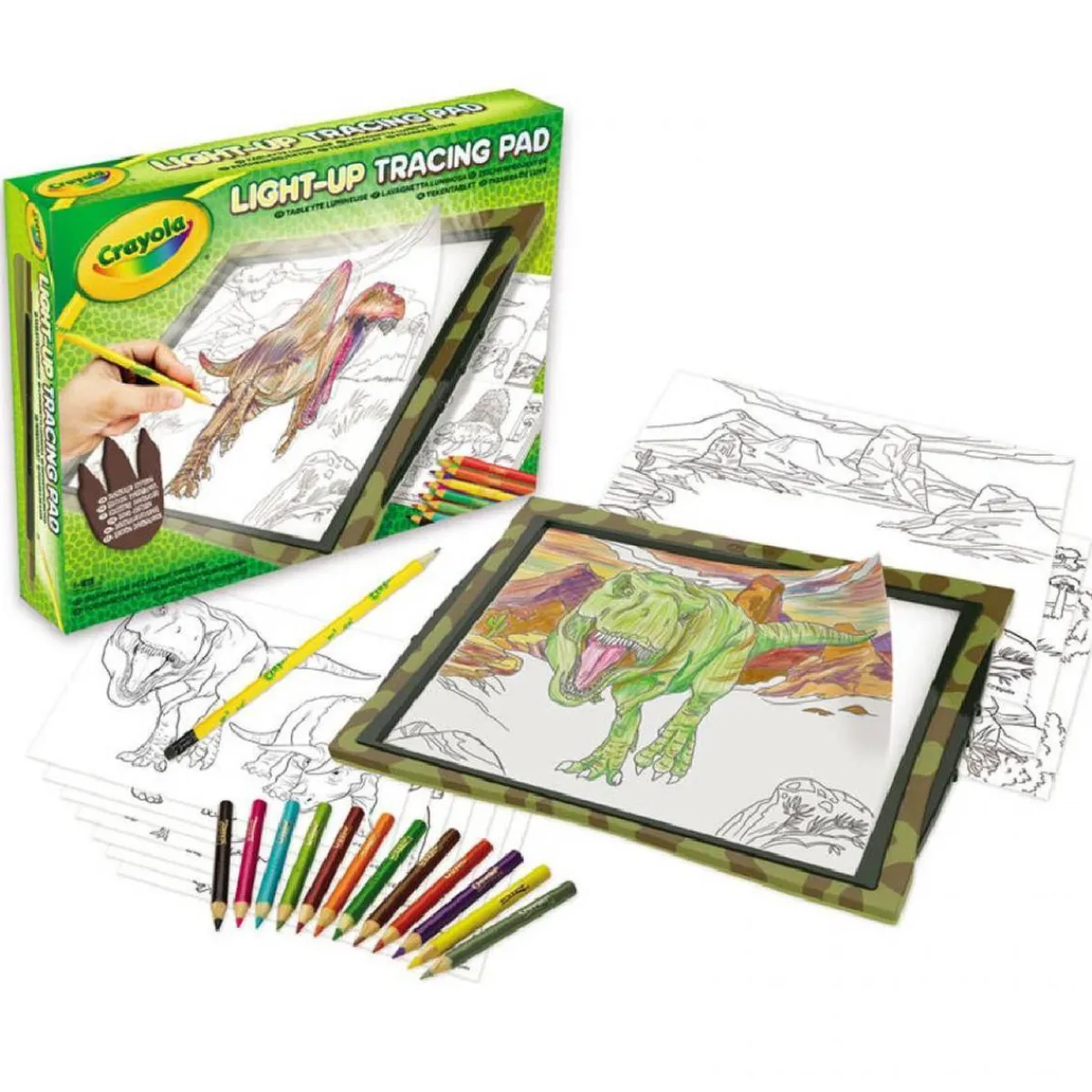 CRAYOLA Arte Y Manualidades*- Pizarra luminosa maxi dinosaurios