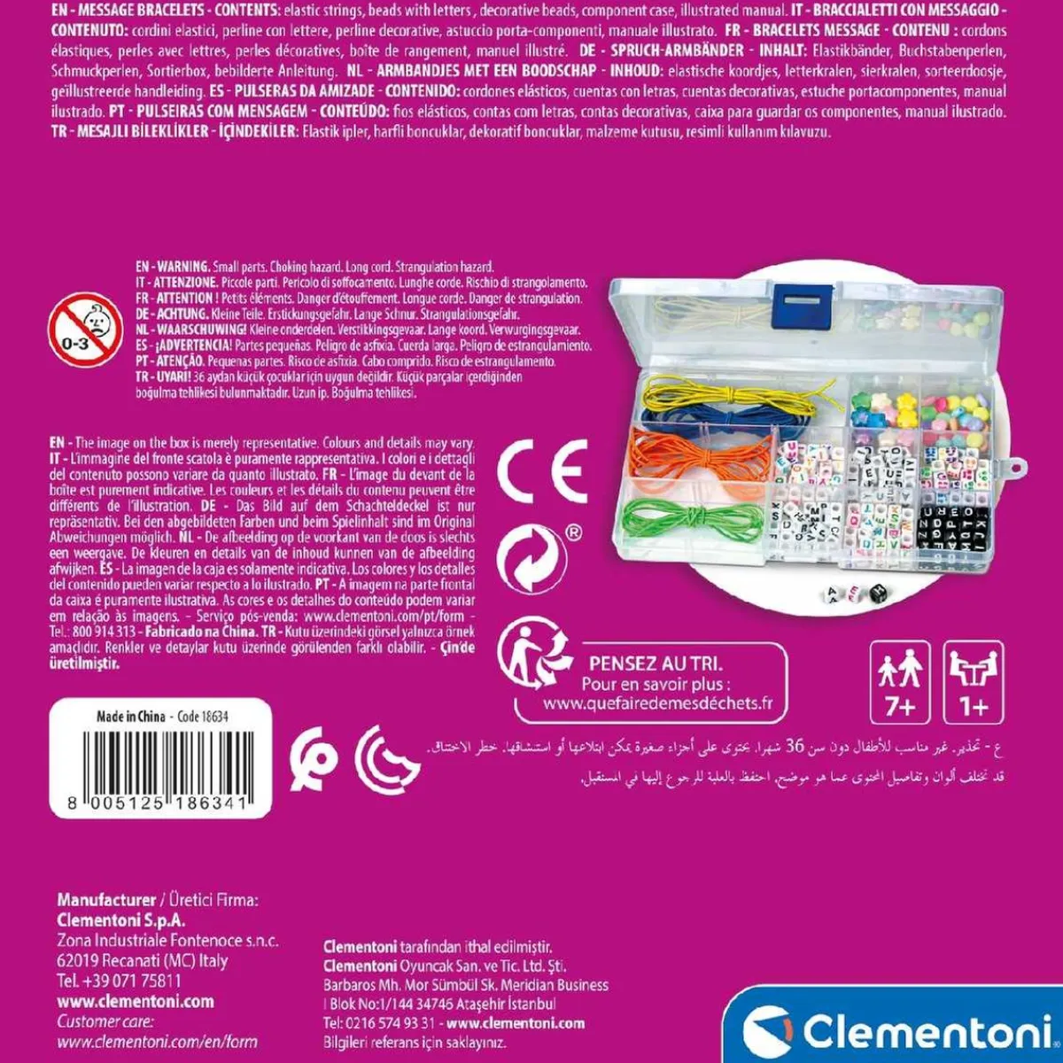 CLEMENTONI Estilo De Vida*Crazy Chic - Pulseras con mensaje