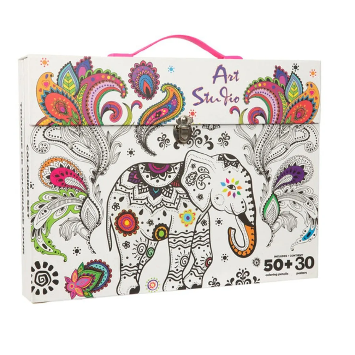 COMANSI Arte Y Manualidades*Creamania - Maletín de dibujo mandala ㅤ