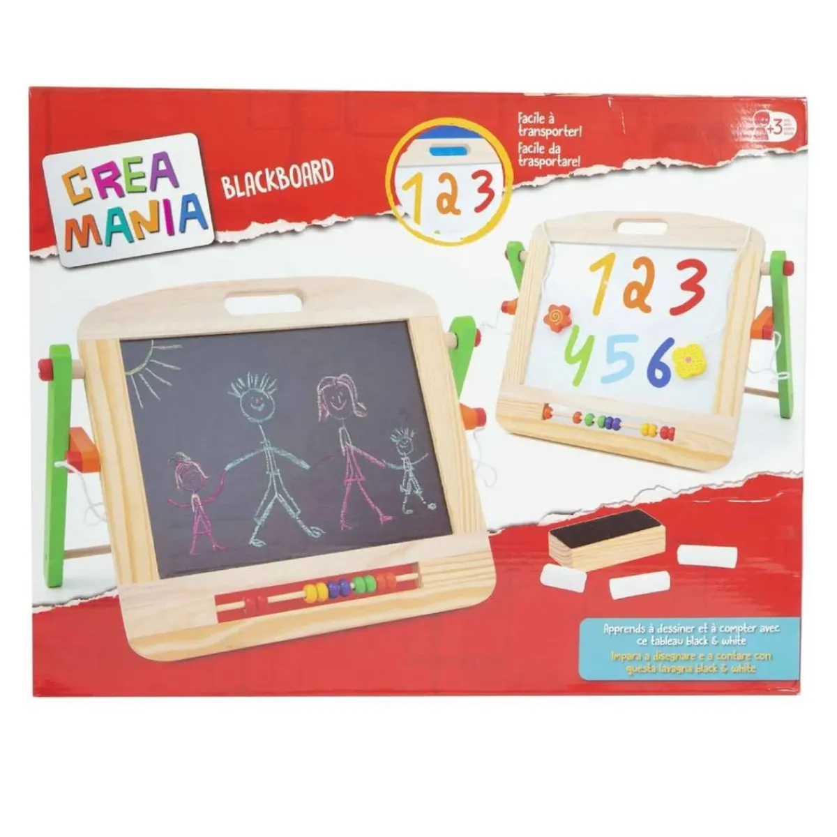 CREAMANIA UNISEX Arte Y Manualidades*Creamania - Pizarra doble cara de madera