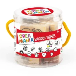 CREAMANIA UNISEX Arte Y Manualidades*Creamania - Set 10 sellos de madera