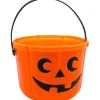 TOYS "R" US Disfraces|Halloween*Cubo de almacenamiento de calabaza, altura 14 cm, diámetro 18 cm