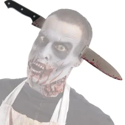 RUBIE'S Disfraces|Halloween*Diadema con Cuchillo Zombie