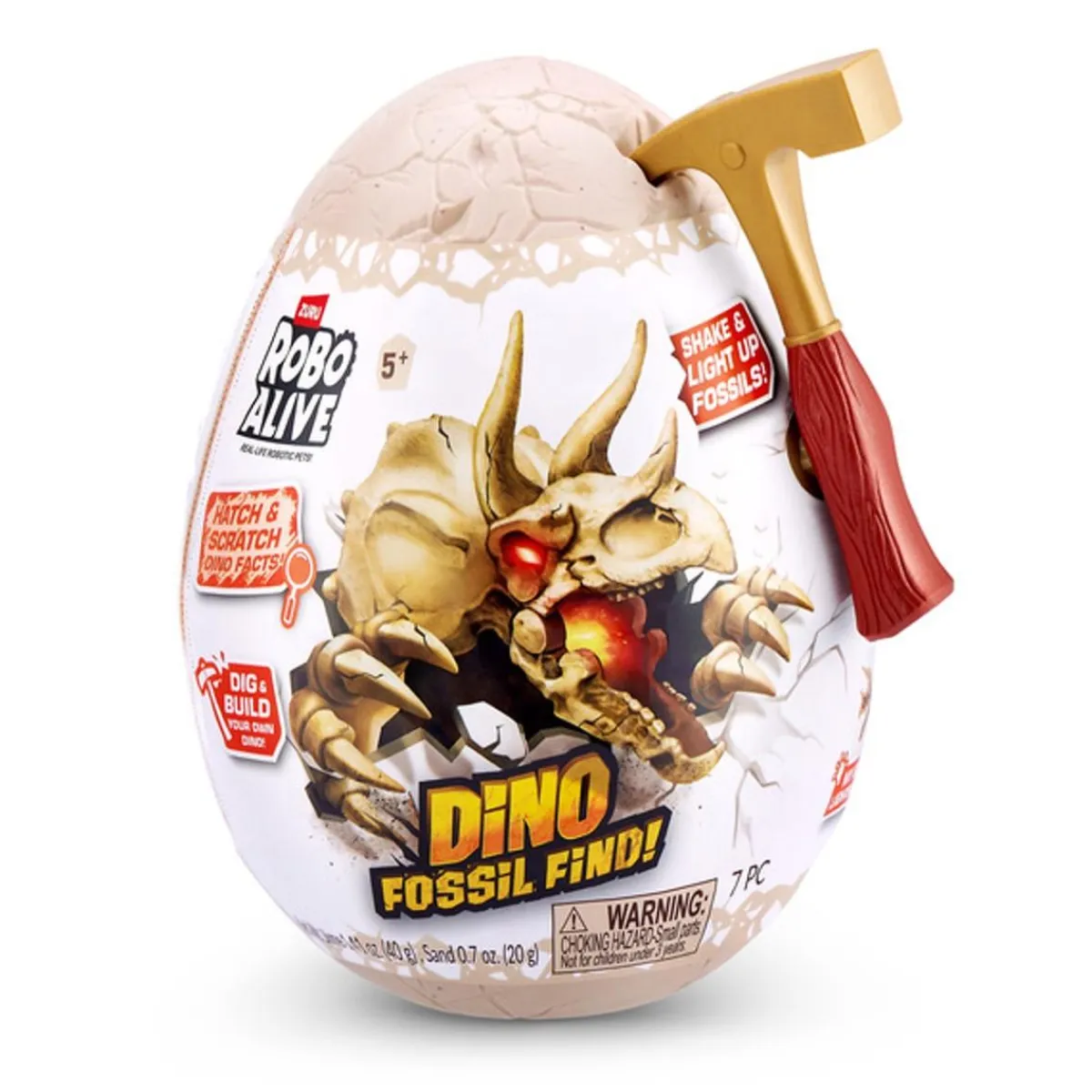 ZURU Figuras De Acción*Dino Fossil Find! - Huevo sorpresa con mini fósil de dinosaurio (Varios modelos) ㅤ