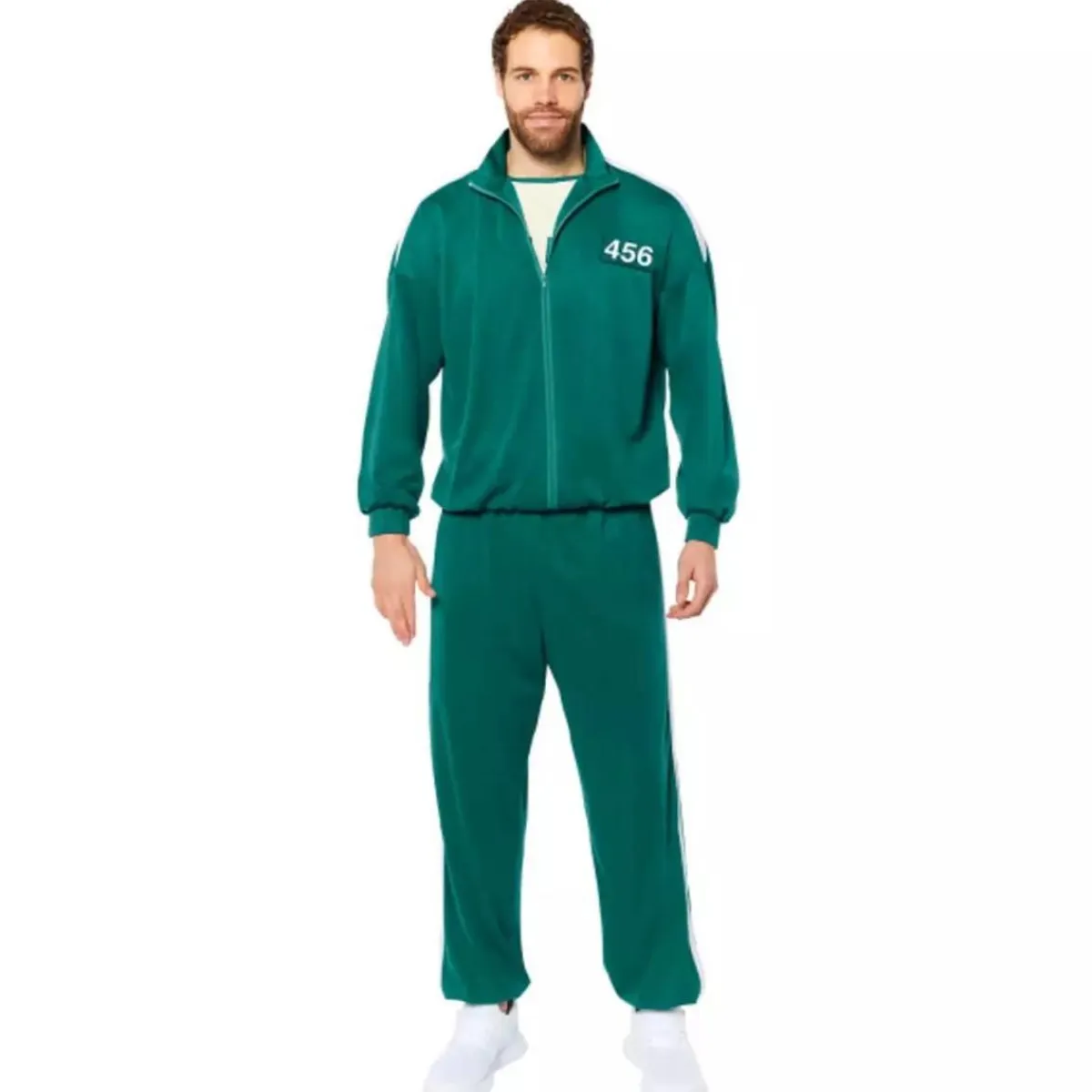 LIRAGRAM Disfraces|Halloween*Disfraz adulto de jugador 456 de "El Juego del Calamar" - Talla L