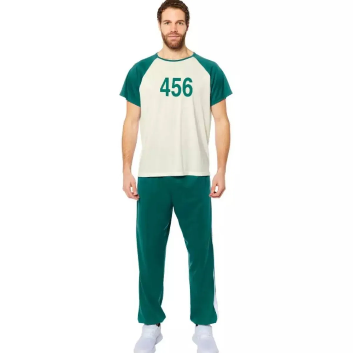 LIRAGRAM Disfraces|Halloween*Disfraz adulto de jugador 456 de "El Juego del Calamar" - Talla L