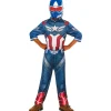 RUBIE'S Disfraces|Halloween*Disfraz Capitán América Talla M (7-8 años / 122-128 cm)