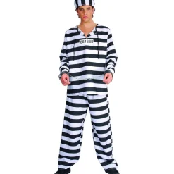 TOYS "R" US Disfraces|Halloween*Disfraz carcelario adulto negro ㅤ