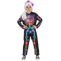 RUBIE'S Disfraces|Halloween*Disfraz Catrina Happy Flower Talla S (7-8 años)