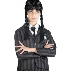 TOYS "R" US Disfraces|Halloween*Disfraz Ciao de miércoles Addams, color negro y gris, 140cm ㅤ