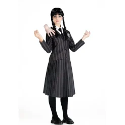 TOYS "R" US Disfraces|Halloween*Disfraz Ciao de miércoles Addams, color negro y gris, 140cm ㅤ