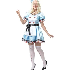 Funidelia Halloween|Disfraces*Disfraz de Alicia Deluxe para mujer XL