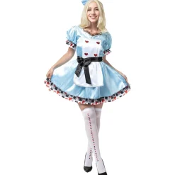 Funidelia Disfraces|Halloween*Disfraz de Alicia Deluxe para mujer S