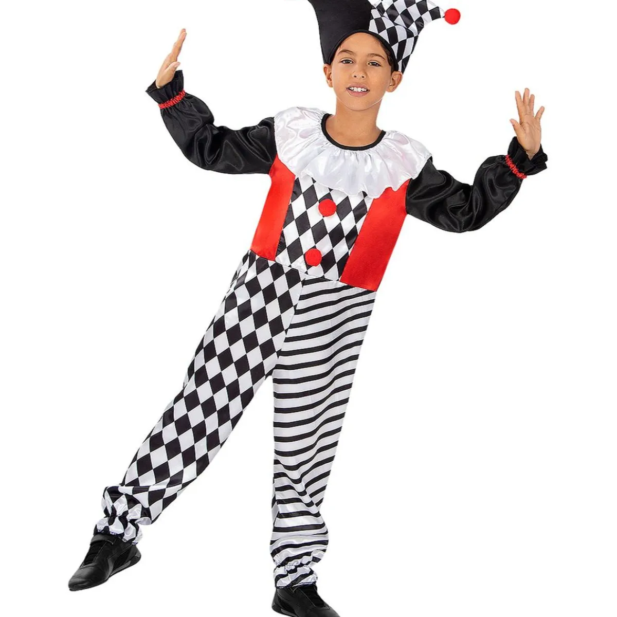 Funidelia Disfraces|Halloween*Disfraz de arlequín para niño 3-4 años