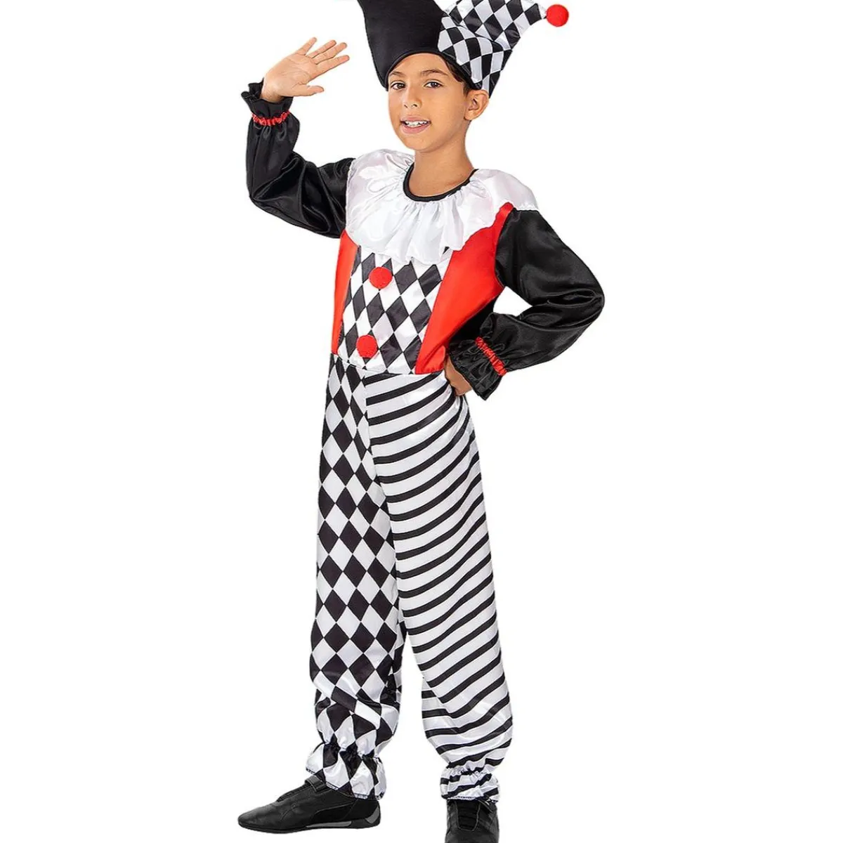 Funidelia Disfraces|Halloween*Disfraz de arlequín para niño 5-6 años