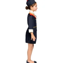 Funidelia Halloween|Disfraces*Disfraz de azafata de vuelo para niña 10-12 años
