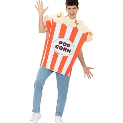 Funidelia Halloween|Disfraces*Disfraz de bolsa de palomitas para adulto Talla única