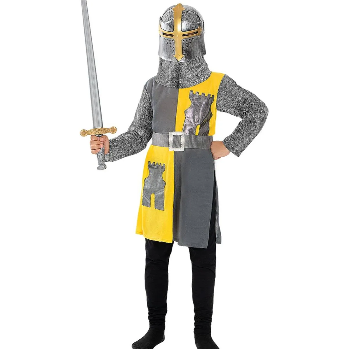 Funidelia Halloween|Disfraces*Disfraz de caballero medieval para niño 10-12 años