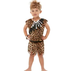 Funidelia Disfraces|Halloween*Disfraz de cavernícola para niños 3-4 años