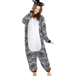 Funidelia Halloween|Disfraces*Disfraz de cebra onesie adulto L-XL