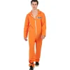Funidelia Disfraces|Halloween*Disfraz de convicto naranja hombre L-XL