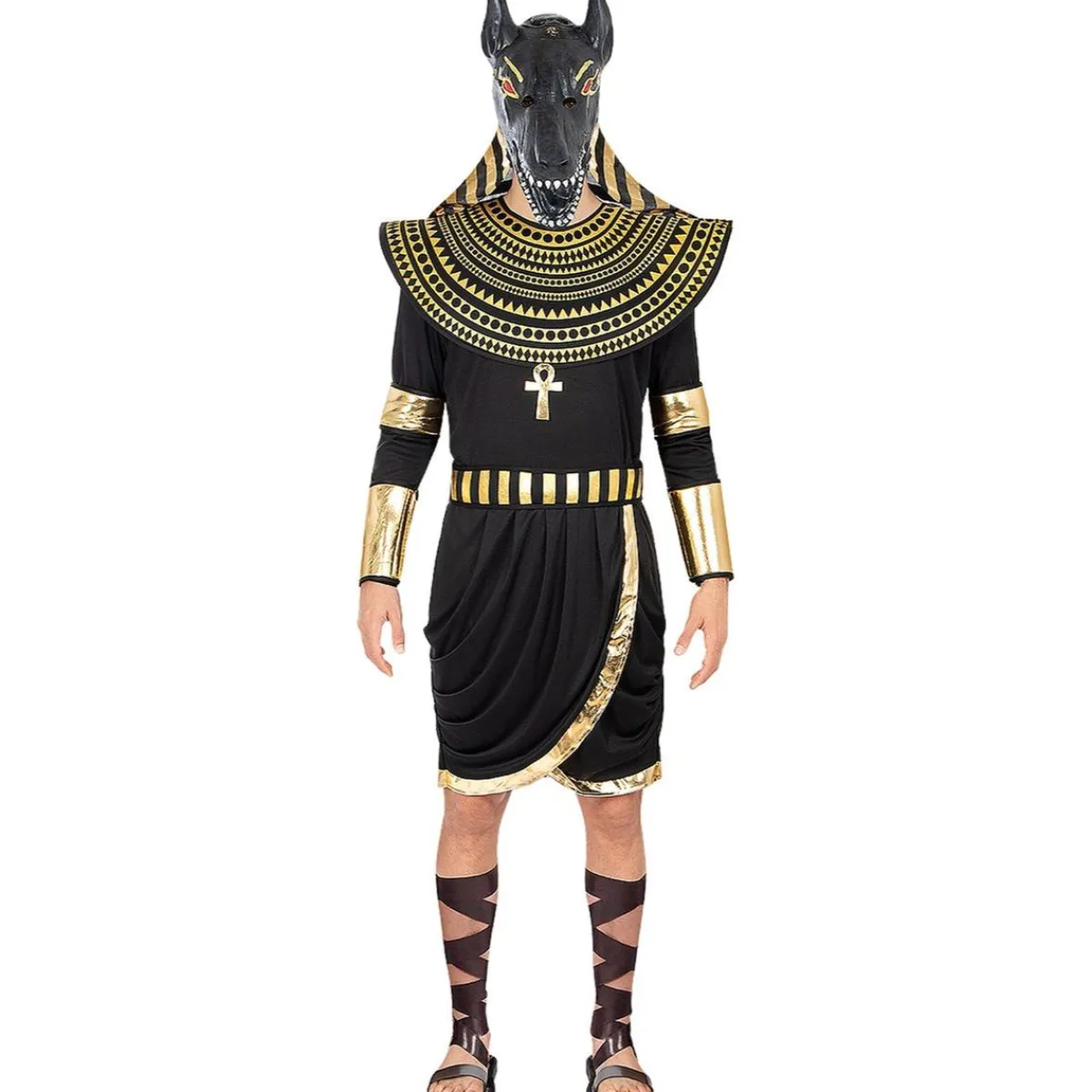 Funidelia Disfraces|Halloween*Disfraz de Dios Anubis para hombre S-M