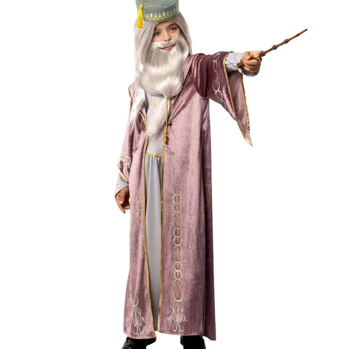 Funidelia Disfraces|Halloween*Disfraz de Dumbledore Harry Potter para niños 10-12 años