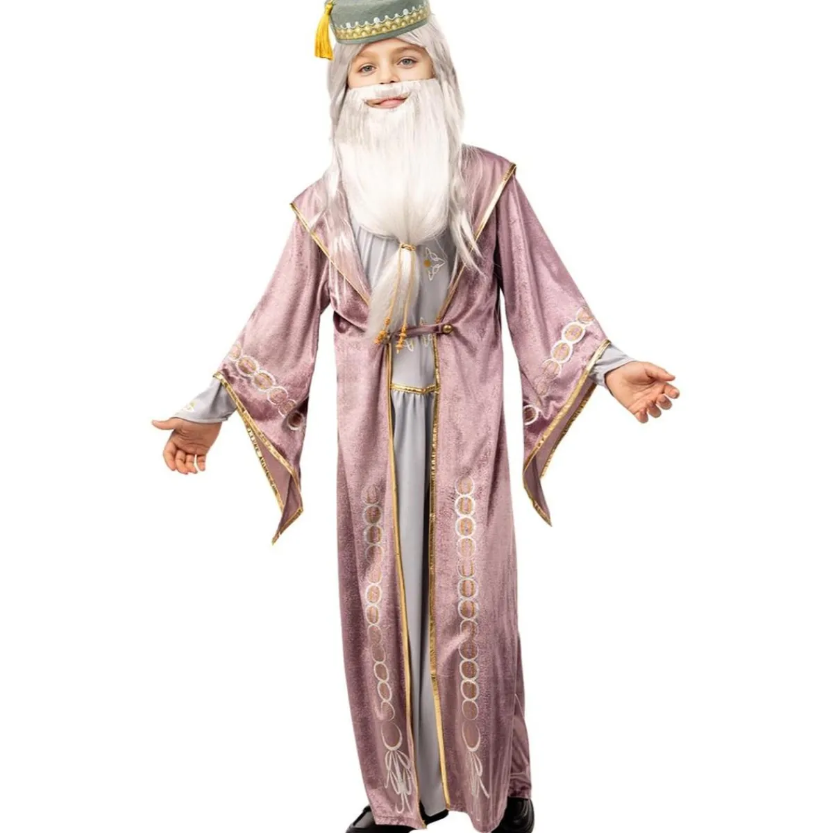 Funidelia Disfraces|Halloween*Disfraz de Dumbledore Harry Potter para niños 10-12 años