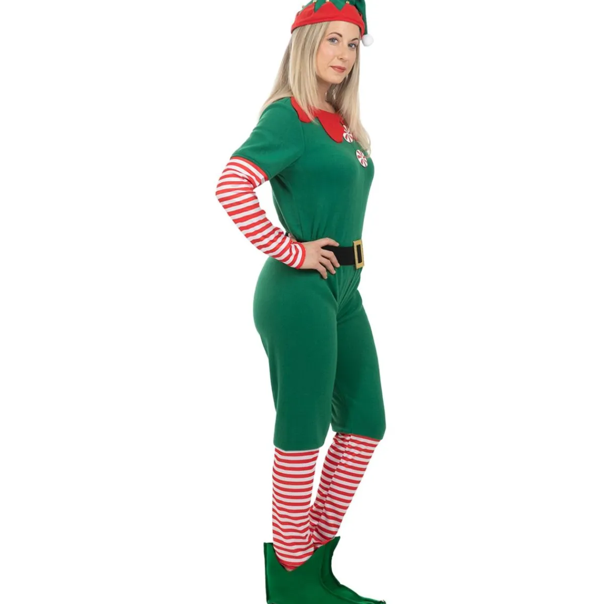 Funidelia Disfraces|Halloween*Disfraz de elfa navideña mujer XXL