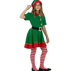 Funidelia Halloween|Disfraces*Disfraz de elfa navideña niña 3-4 años