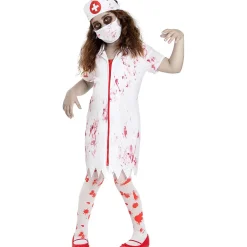 Funidelia Disfraces|Halloween*Disfraz de enfermera zombie niña 10-12 años