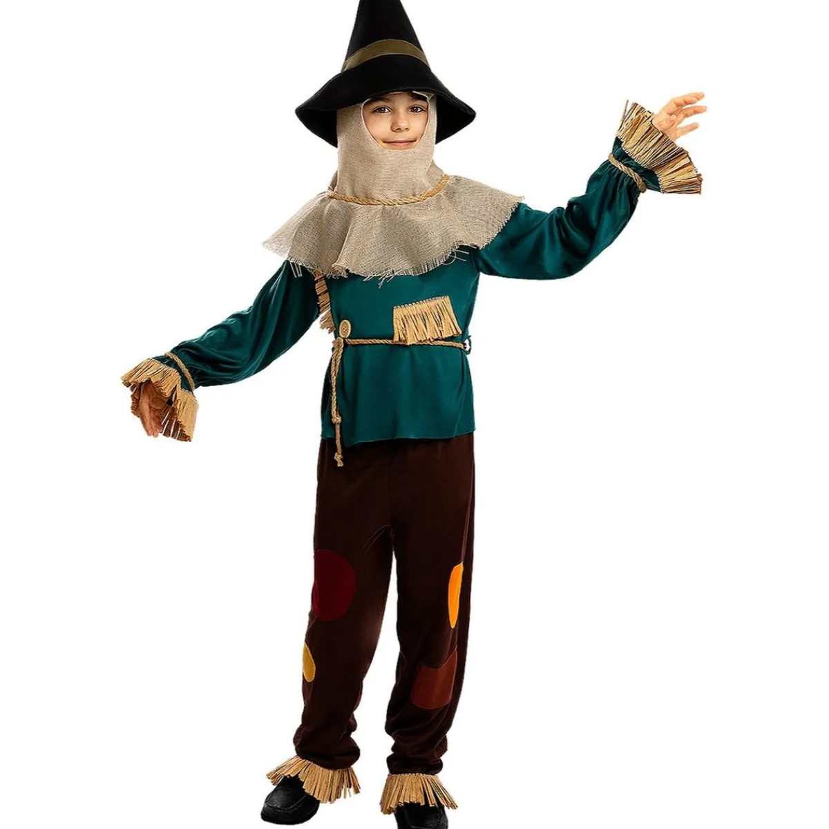 Funidelia Disfraces|Halloween*Disfraz de Espantapájaros para Niño - El Mago de Oz 10-12 años