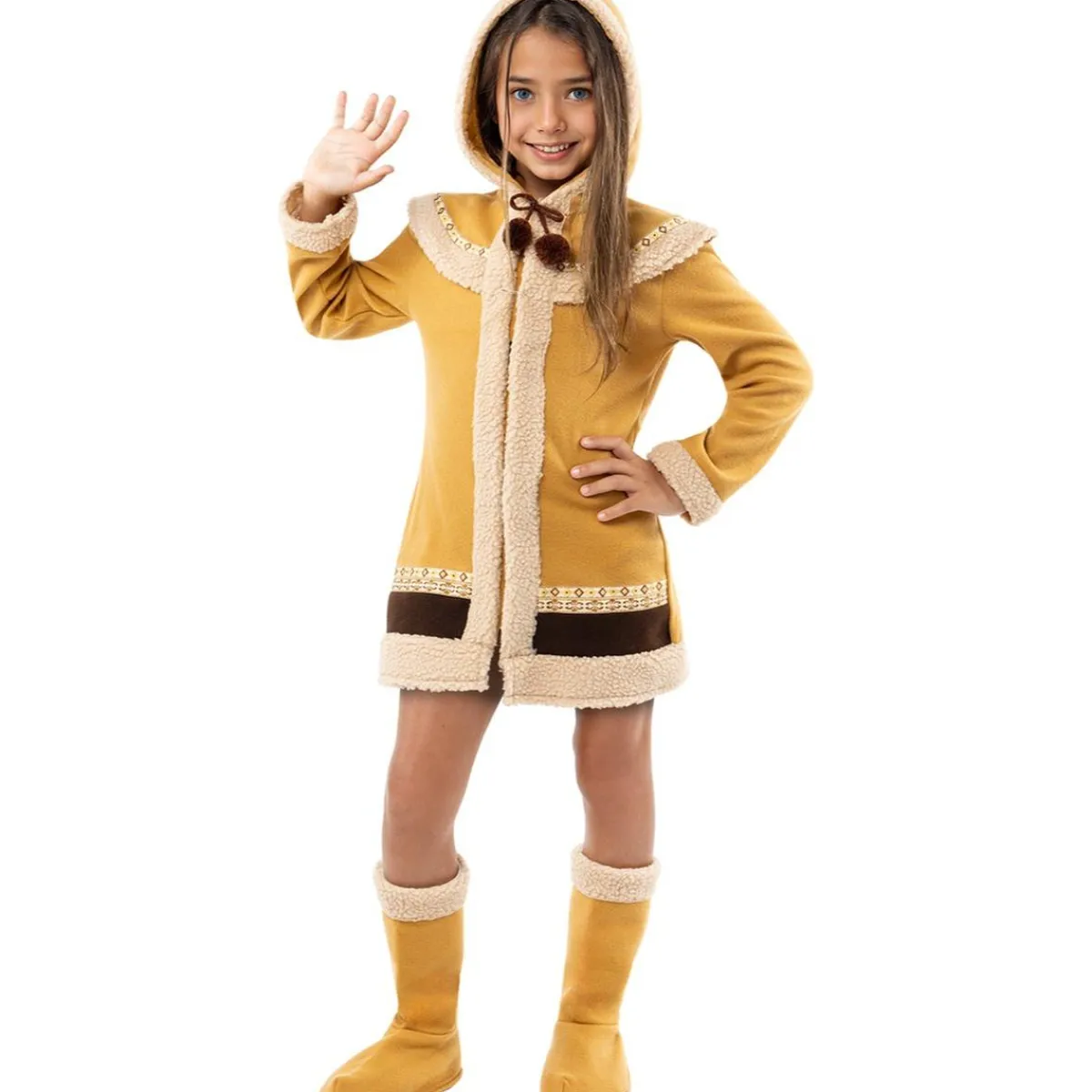 Funidelia Halloween|Disfraces*Disfraz de esquimal para niña 5-6 años