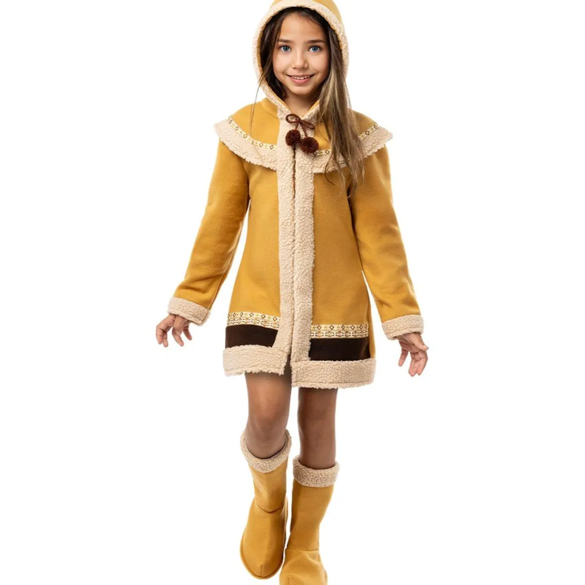 Funidelia Halloween|Disfraces*Disfraz de esquimal para niña 5-6 años