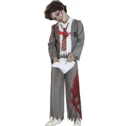 Funidelia Disfraces|Halloween*Disfraz de estudiante zombie niño 5-6 años