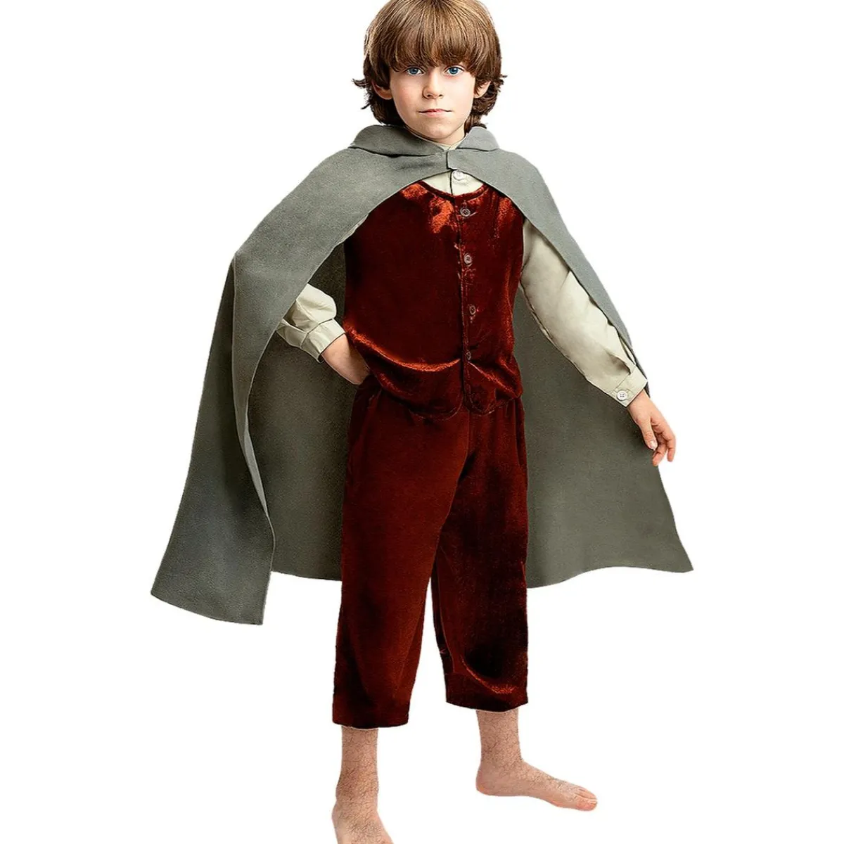 Funidelia Halloween|Disfraces*Disfraz de Frodo niño 5-6 años