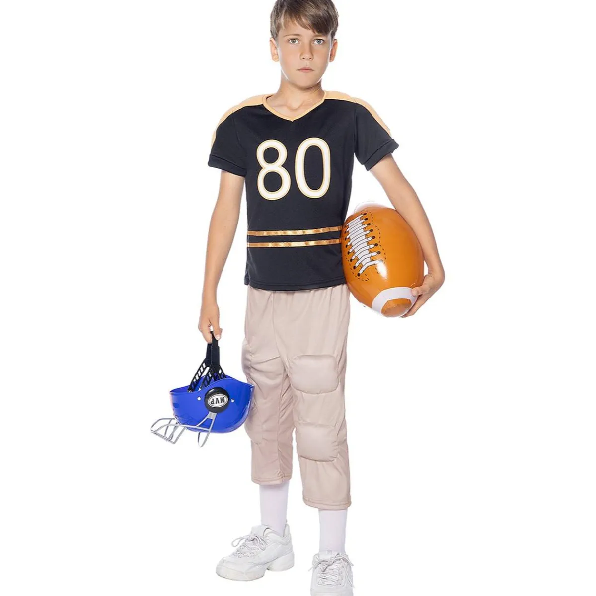 Funidelia Halloween|Disfraces*Disfraz de fútbol americano musculoso para niño 5-6 años