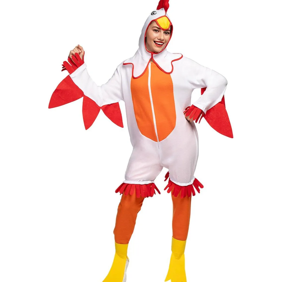Funidelia Disfraces|Halloween*Disfraz de gallina para adulto M-L
