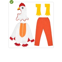 Funidelia Disfraces|Halloween*Disfraz de gallina para adulto XL