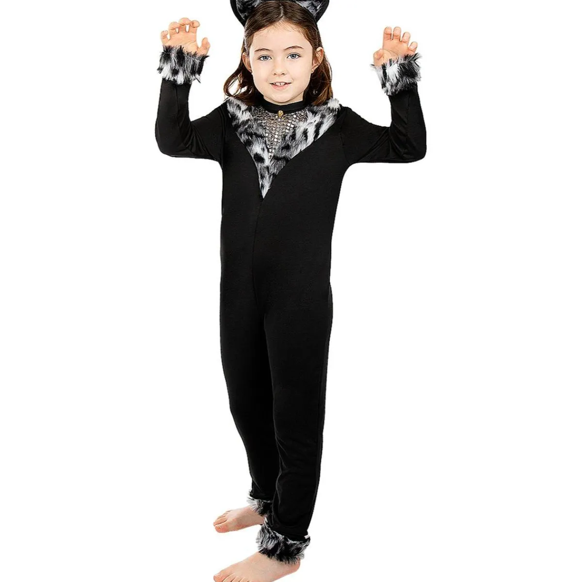 Funidelia Halloween|Disfraces*Disfraz de gata para niña 10-12 años