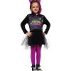 RUBIE'S Disfraces|Halloween*Disfraz de Gatita con Vestido, Capucha y Medias para Fiestas, Halloween y Carnaval