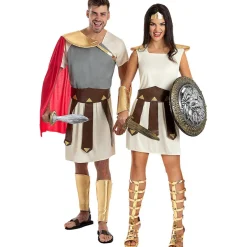 Funidelia Disfraces|Halloween*Disfraz de gladiador para hombre L-XL