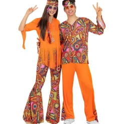 Funidelia Disfraces|Halloween*Disfraz de Hippie feliz para hombre XL