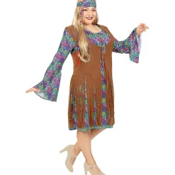 Funidelia Halloween|Disfraces*Disfraz de hippie para mujer L