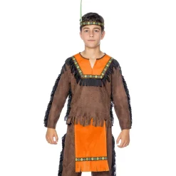 Funidelia Halloween|Disfraces*Disfraz de Indio Deluxe para niño 7-9 años