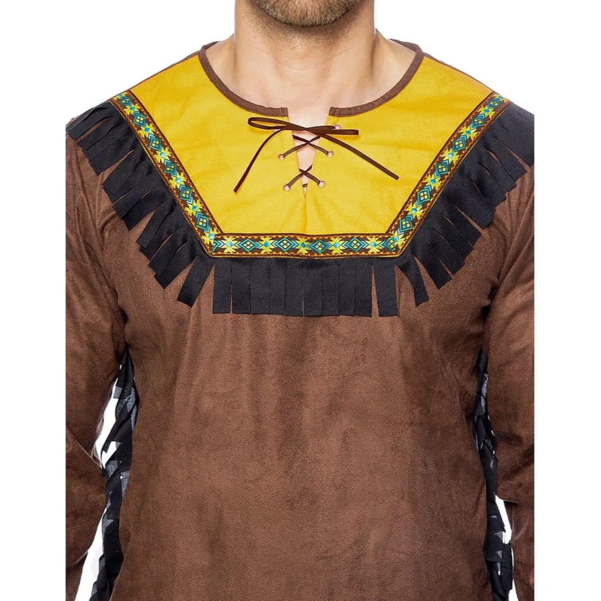 Funidelia Disfraces|Halloween*Disfraz de Indio Deluxe para hombre L