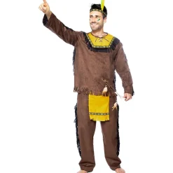 Funidelia Disfraces|Halloween*Disfraz de Indio Deluxe para hombre XXL