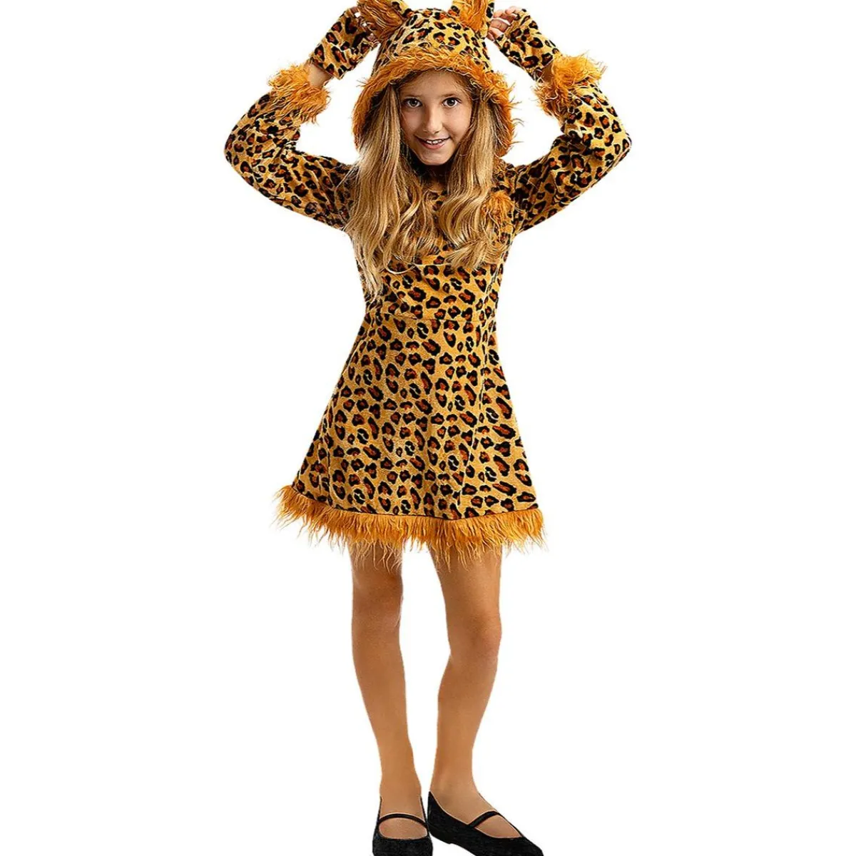 Funidelia Halloween|Disfraces*Disfraz de leopardo para niña 7-9 años