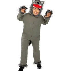Funidelia Disfraces|Halloween*Disfraz de lobo gris para niños 10-12 años